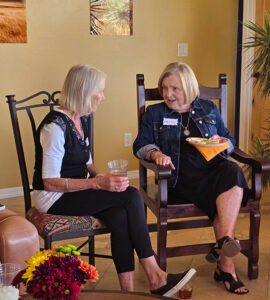 photos of members at the new members tea